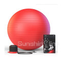 Fit Yoga Anti-Burst Gymnastikball mit Pumpe und Ball-Basis